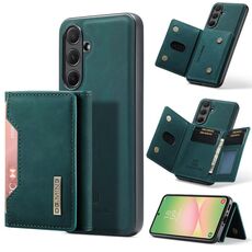 Per Samsung Galaxy A56 5G DG.MING M2 Series Borsa multi-carta a 3 scomparti + custodia magnetica per telefono (verde)