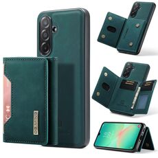 Per Samsung Galaxy A26 5G DG.MING M2 Series Borsa multi-carta a 3 scomparti + custodia magnetica per telefono (verde)