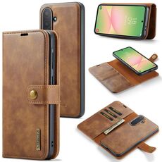 Per Samsung Galaxy A56 5G DG.MING Crazy Horse Texture Custodia in pelle magnetica staccabile (marrone)