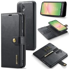 Per Samsung Galaxy A56 5G DG.MING Crazy Horse Texture Custodia in pelle magnetica staccabile (nero)