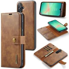 Per Samsung Galaxy A26 5G DG.MING Crazy Horse Texture Custodia in pelle magnetica staccabile (marrone)