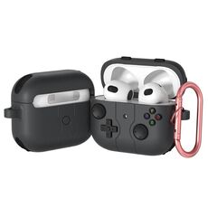 Per AirPods 3 Custodia in silicone per auricolari wireless in stile console di gioco (grigio scuro)