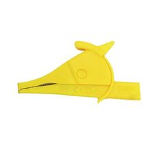 4mm Banana Jack Multimetro Clip a coccodrillo Clip per condensatore isolato Penna di prova Clip (giallo)