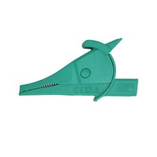 4mm Banana Jack Multimetro Clip a coccodrillo Clip per condensatore isolato Penna di prova Clip (verde)