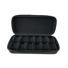Scatola portaoggetti per smartwatch di grande capacità con vassoio interno in spugna Borsa portaoggetti portatile per orologi (12 slot)