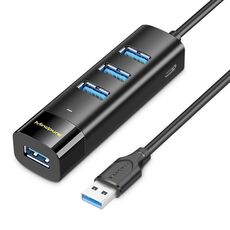 Mindpure US022 0,3 m USB a 4 porte USB3.0 Hub lungo Docking Station Splitter