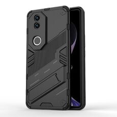 Per vivo V50 5G Global Punk Armor 2 in 1 PC + TPU Custodia per telefono con supporto (nero)