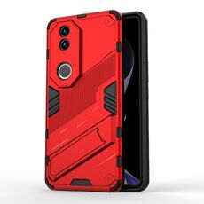 Per vivo V50 5G Global Punk Armor 2 in 1 PC + TPU Custodia per telefono con supporto (rosso)