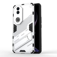 Per vivo V50 5G Global Punk Armor 2 in 1 PC + TPU Custodia per telefono con supporto (bianco)