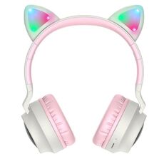 hoco W27 Auricolare Bluetooth con orecchie di gatto da montare sulla testa (grigio)