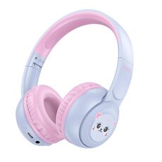 hoco W60 Rhyme Auricolare Bluetooth per bambini montato sulla testa (azzurro cielo)