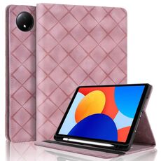 Per Xiaomi Redmi Pad SE 8.7 Custodia per tablet intelligente in pelle goffrata a rombo (rosa)