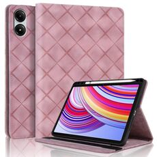 Per Xiaomi Redmi Pad Pro 12.1 2024 Custodia per tablet in pelle goffrata a rombo (rosa)