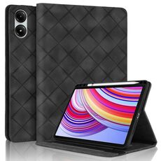 Per Xiaomi Redmi Pad Pro 12.1 2024 Custodia per tablet in pelle goffrata a rombo (nera)