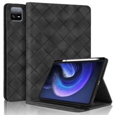 Per Xiaomi Pad 6 / 6 Pro Custodia per tablet in pelle goffrata a rombo (nera)
