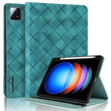 Per Xiaomi Pad 6S Pro 12.4 Custodia per tablet in pelle goffrata a rombo (verde)