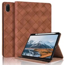 Per Honor Pad X9 2023 / X8 Pro Custodia per tablet in pelle goffrata Rhombus (marrone)