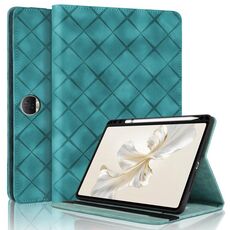 Per Honor Pad 9 12.1 2023 Custodia per tablet in pelle goffrata a rombo (verde)