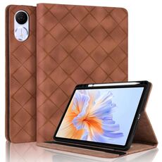 Custodia per tablet in pelle goffrata a rombo per Honor Pad V9 11.5 (marrone)