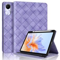 Custodia per tablet in pelle goffrata a rombo per Honor Pad V9 11.5 (viola)
