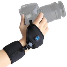 Cinturino da polso con impugnatura in neoprene morbido PULUZ con piastra in plastica a vite da 1/4 di pollice per fotocamere SLR / DSLR