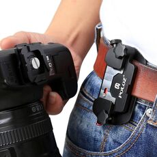 Clip per fotocamera PULUZ Capture Clip a sgancio rapido in lega di alluminio con piastra