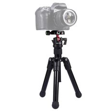 PULUZ Pocket Mini Microspur Foto Supporto per treppiede in lega di magnesio con testa a sfera a 360 gradi per DSLR e fotocamera digitale, altezza regolabile: 24,5-57 cm, carico massimo: 3 kg
