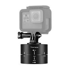 PULUZ Rotazione panoramica a 360 gradi 120 minuti Stabilizzatore time-lapse Adattatore per treppiede per GoPro HERO9 Black / HERO8 Black / HERO7 / 6/5/5 Sessione / 4 Sessione / 4/3 + / 3/2/1, Xiaoyi e altre action cam