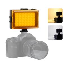 PULUZ Pocket 104 LED 1800LM Fotografia professionale per vlogging Video e studio fotografico Luce con filtri magnetici bianchi e arancioni Pannello luminoso per fotocamere Canon, Nikon, DSLR