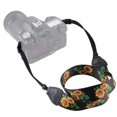 Tracolla per fotocamera a tracolla girasole serie multicolore in stile etnico retrò PULUZ per fotocamere SLR / DSLR