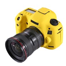 Custodia protettiva in silicone morbido PULUZ per Canon EOS 5D Mark III / 5D3 (giallo)