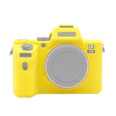 Custodia protettiva in silicone morbido PULUZ per Sony ILCE-7MII / 7SMII / 7RMII (giallo)