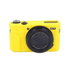 Custodia protettiva in silicone morbido PULUZ per Canon EOS G7 X Mark II (gialla)