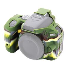 Custodia protettiva in silicone morbido PULUZ per Nikon D5500 / D5600 (mimetico)