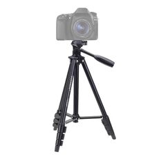 YUNTENG VCT-681 138 cm SLR / Micro-SLR / Fotocamere digitali Treppiede, gambe in alluminio pieghevoli a 4 sezioni, adatto per Canon / Nikon / Panasonic / Pentax / Casio / Sony / Fuji (capacità di carico: 3 kg)