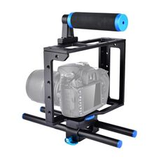 YELANGU YLG0107E Stabilizzatore gabbia protettivo per fotocamera DSLR / Set impugnatura superiore (nero)