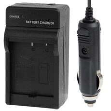 Caricabatteria da auto per fotocamera digitale per Casio NP-130 (nero)