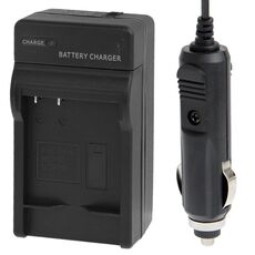 Caricabatteria da auto per fotocamera digitale per Panasonic BCF10 / BCK7E (nero)