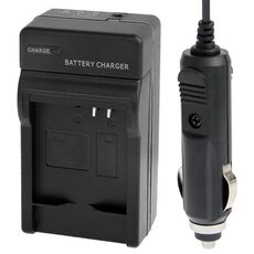 Caricabatteria da auto per fotocamera digitale per Panasonic BCH7 (nero)