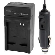 Caricabatteria da auto per fotocamera digitale per Panasonic S002E / S006E (nero)