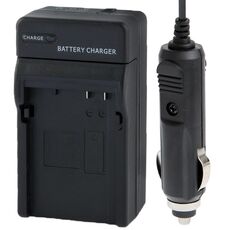Caricabatteria da auto per fotocamera digitale per Canon LP-E8 (nero)