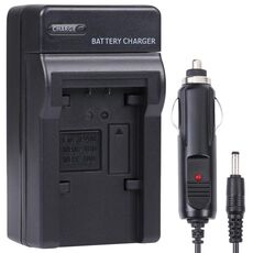 Caricabatteria da auto per fotocamera digitale per batteria al litio Panasonic VBK180T (nero)