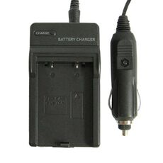 Caricabatteria per fotocamera digitale 2 in 1 per CASIO CNP100 (nero)