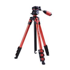 Fotopro S3 Gambe in alluminio pieghevoli a 4 sezioni Treppiede PTZ Stand per SLR / Micro-SLR / Fotocamere digitali (arancione)