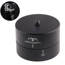 MYRMICA 360TL Time Lapse Pan e Tilt Head / Supporto per videocamera con rotazione automatica a 360 gradi per GoPro HERO9 Black / HERO8 Black / 7/6/5/5 Sessione / 4/3 + / 3/2/1 (Nero)
