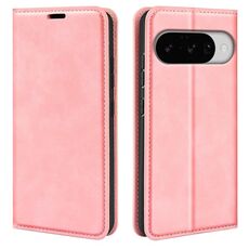 Custodia in pelle con ventosa magnetica Retro-Skin per Google Pixel 10/10 Pro (rosa)