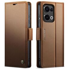 Per OPPO Reno13 CaseMe 023 Butterfly Buckle Litchi Texture RFID Anti-furto Custodia per telefono in pelle (marrone)