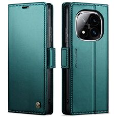 Per Redmi Note 14 Pro 4G CaseMe 023 Butterfly Buckle Litchi Texture RFID Anti-furto Custodia per telefono in pelle (verde)
