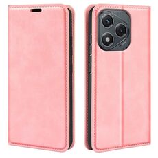 Custodia in pelle con ventosa magnetica per Honor 400 Lite Retro-skin (rosa)