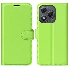 Custodia per telefono in pelle con supporto e flip orizzontale Litchi Texture per Honor 400 Lite (verde)